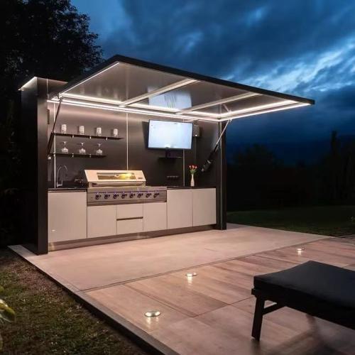 Luxury Outdoor Kitchen Pod for Villa & Poolside Living