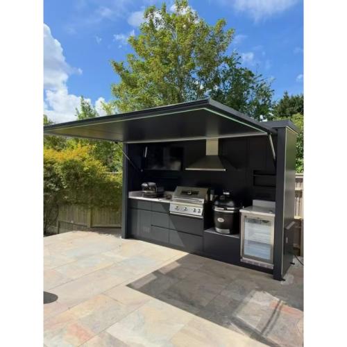 Prefab Modular BBQ Kitchen Cabin with Grill and Sink